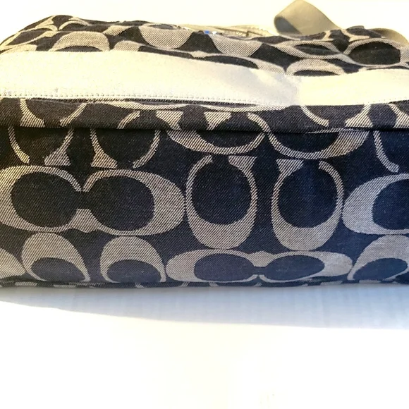 COACH Denim and Silver Diaper Bag - Picture 4 of 14